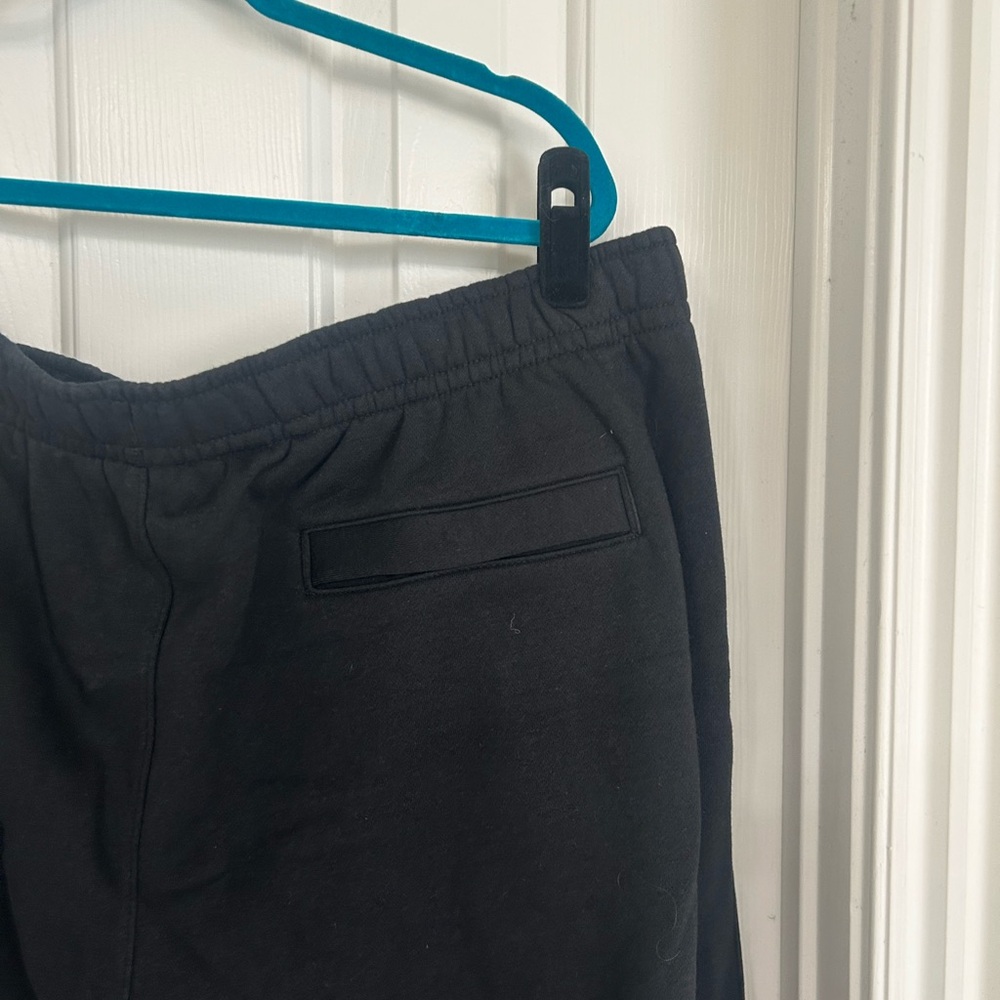 Nike Black Sweat Joggers with White Swoosh Logo - Picture 4 of 8